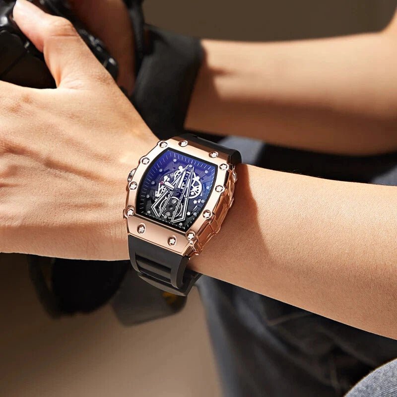 Men’s Square Sport Watch – Quartz Waterproof with Luminous Dial - Botora Hub