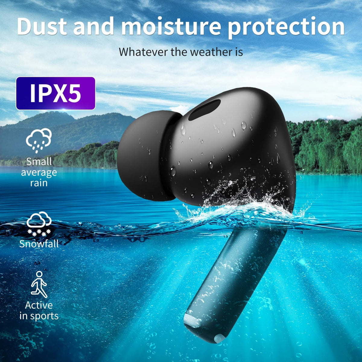 2025 A9Pro Wireless Bluetooth Earbuds – AI Voice Control, ANC Noise Canceling, Long Battery Life, Color Screen Case - Botora Hub
