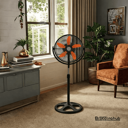 4 Pack 18" Industrial Standing Fans | High Velocity Pedestal Fans for Home, Office & Warehouse - Botora Hub
