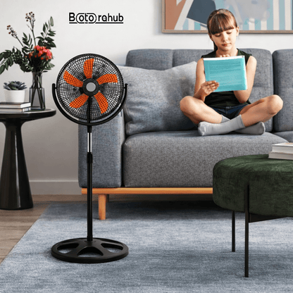 4 Pack 18" Industrial Standing Fans | High Velocity Pedestal Fans for Home, Office & Warehouse - Botora Hub