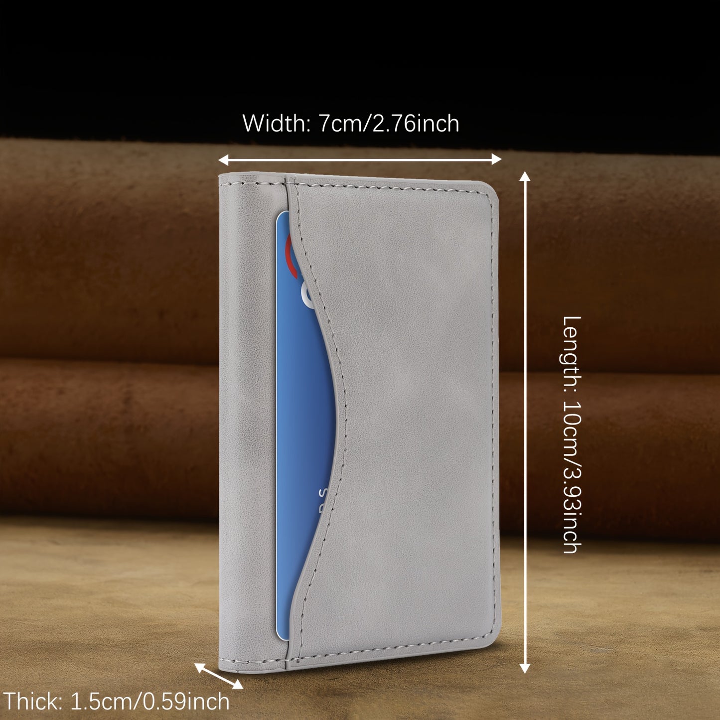 Magnetic Detachable Phone Wallet Synthetic Leather Card Holder for iPhone 12–17 Series