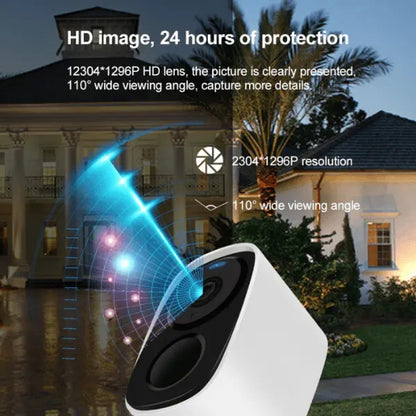 Solar Powered Wifi Security Camera 3MP HD with 5000mAh Battery, Free Cloud Storage Win a FREE 32gb SD Card