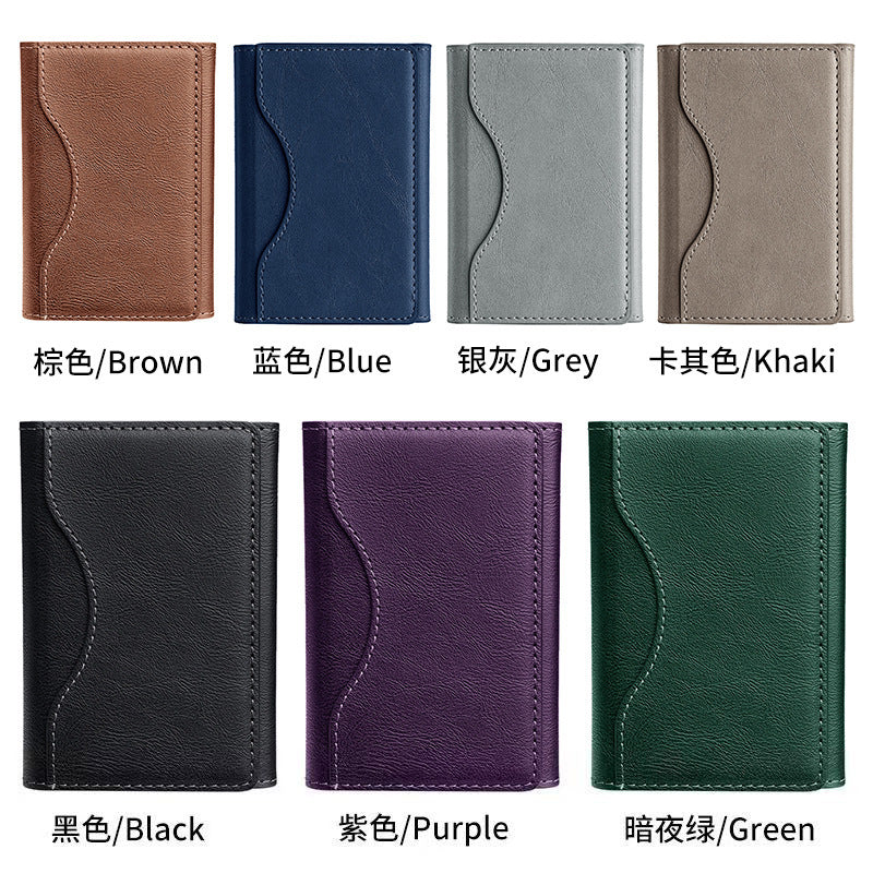 Magnetic Detachable Phone Wallet Synthetic Leather Card Holder for iPhone 12–17 Series