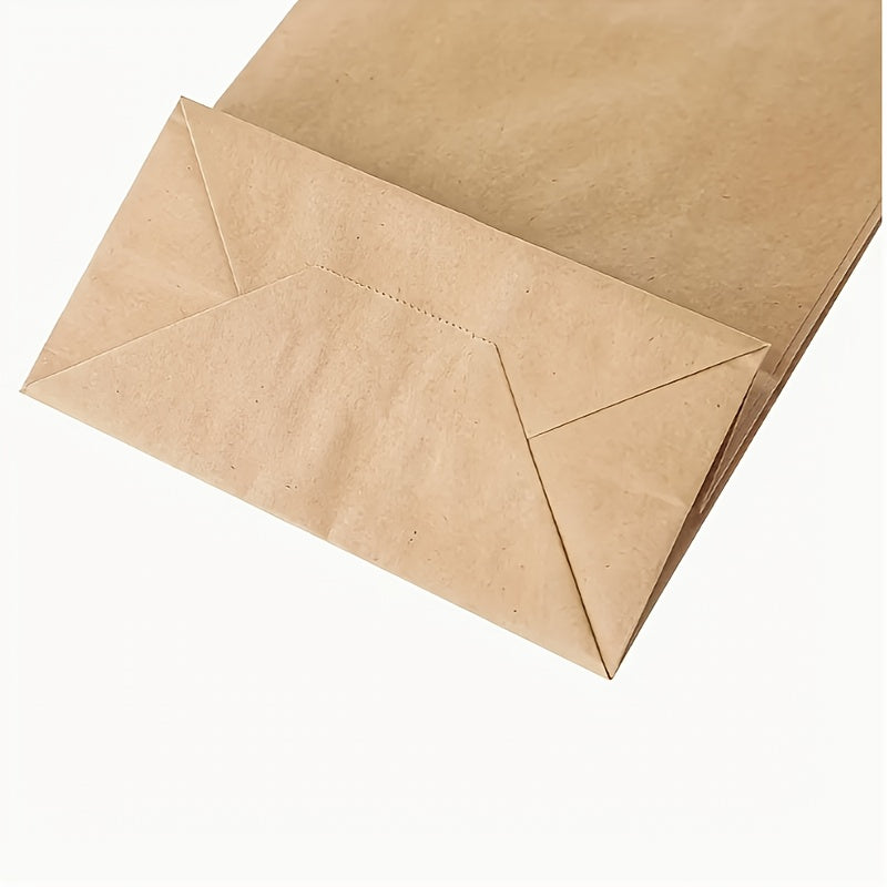 Brown Kraft Paper Gift Bags with Handles, Reusable Shopping, Lunch & Party Bags for Small Businesses and Events
