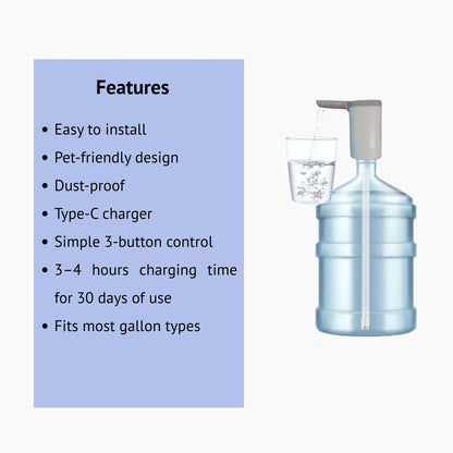 Automatic Portable Water Dispenser Pump – USB Rechargeable - Botora Hub