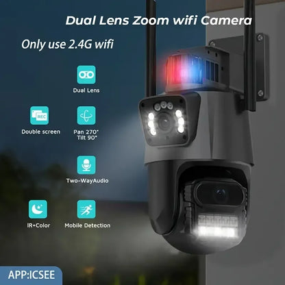 360° Dual Lens WiFi Security Camera with Motion Detection & Night Vision - Botora Hub