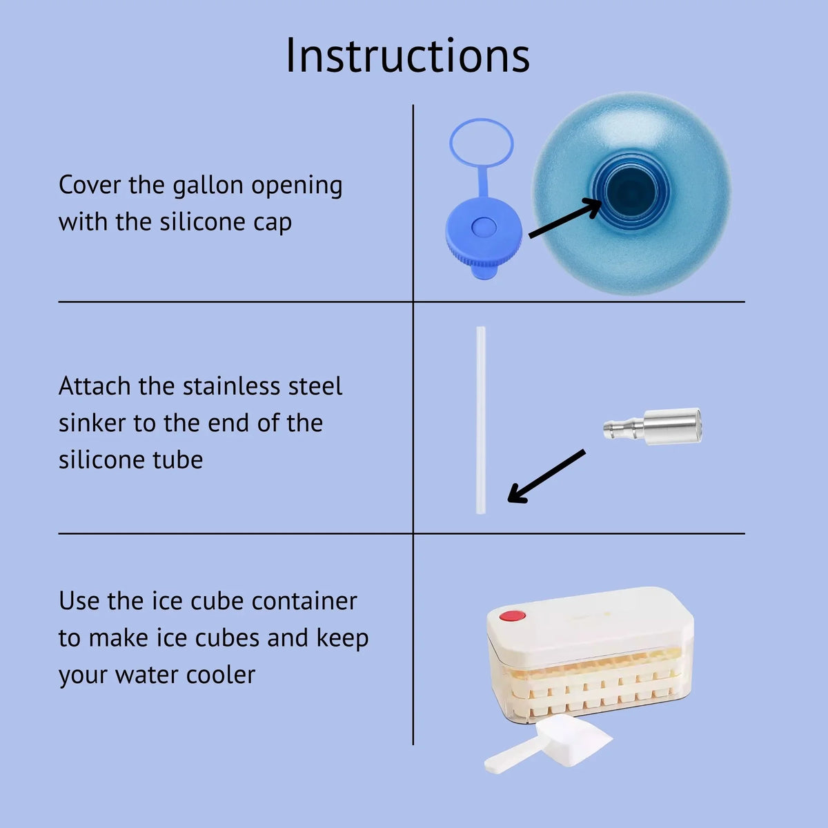 Portable Rechargeable Water Dispenser With Accessories - Botora Hub