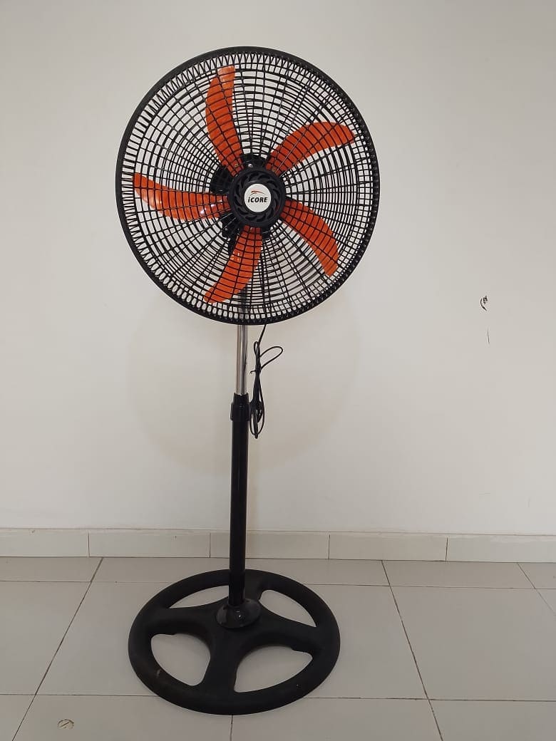 iCore 18″ Industrial Pedestal Fans – 4-Pack for Warehouses & Offices