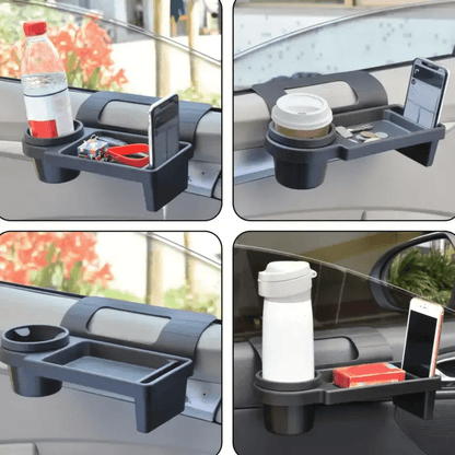 Car Door Side Organizer Portable Cup Holder, Phone Slot & Hanging Storage Rack - Botora Hub