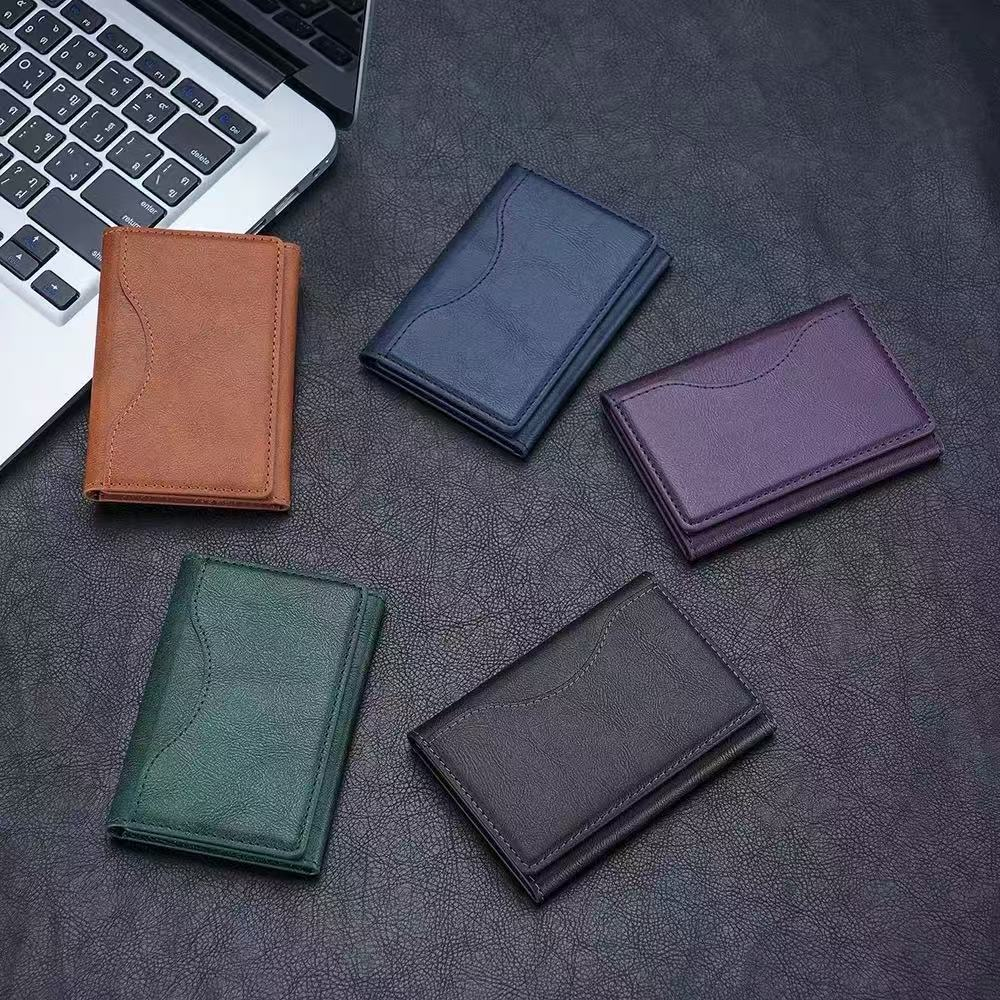 Magnetic Detachable Phone Wallet Synthetic Leather Card Holder for iPhone 12–17 Series