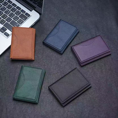 Magnetic Detachable Phone Wallet Synthetic Leather Card Holder for iPhone 12–17 Series