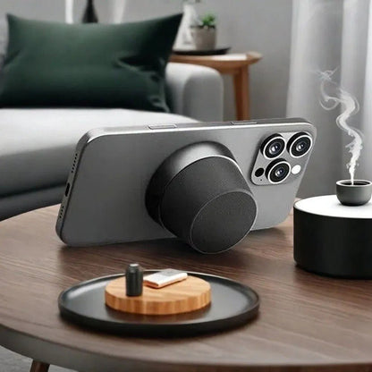 Magnetic Mini Bluetooth Speaker – MagSafe Compatible, Phone Stand & 32ft Range - Botora Hub