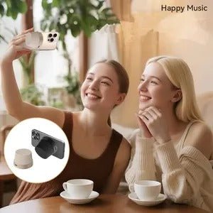 Magnetic Mini Bluetooth Speaker – MagSafe Compatible, Phone Stand & 32ft Range - Botora Hub