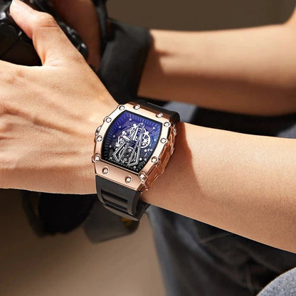 Men’s Square Sport Watch – Quartz Waterproof with Luminous Dial - Botora Hub