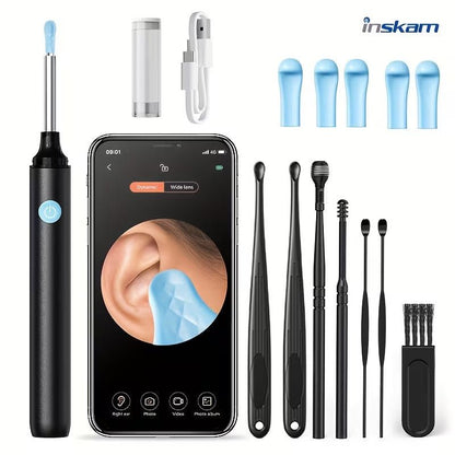 Visual Earwax Remover with Camera & Light – Wireless Smart Ear Cleaning Tool (Multi - Function Set) - Botora Hub